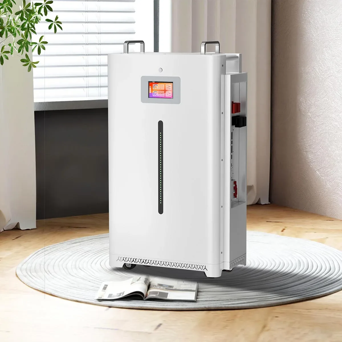 All-in-one energy storage cabinet with display
